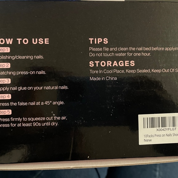 10Packs Press on Nails Short Square, Jofay Fashion Solid Color - Picture 2 of 3